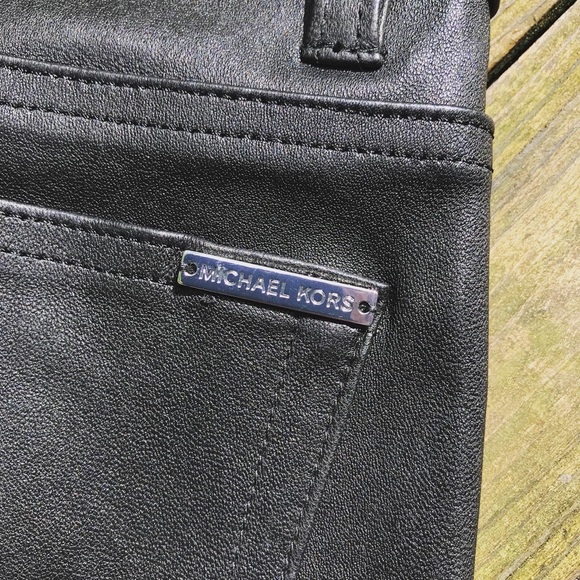 NWT $650 Michael Kors Genuine Lamb Leather Pants